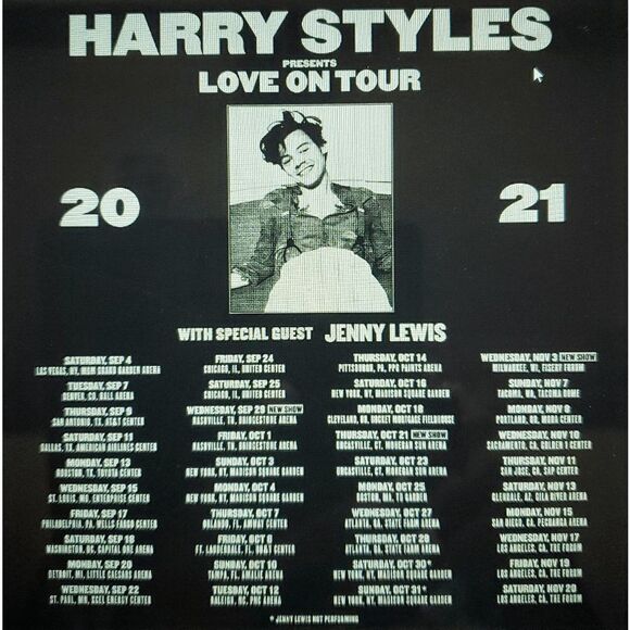 Harry Styles Fine Line Love on Tour White Pull-over Pocket Drawstring Size XL - Picture 6 of 6